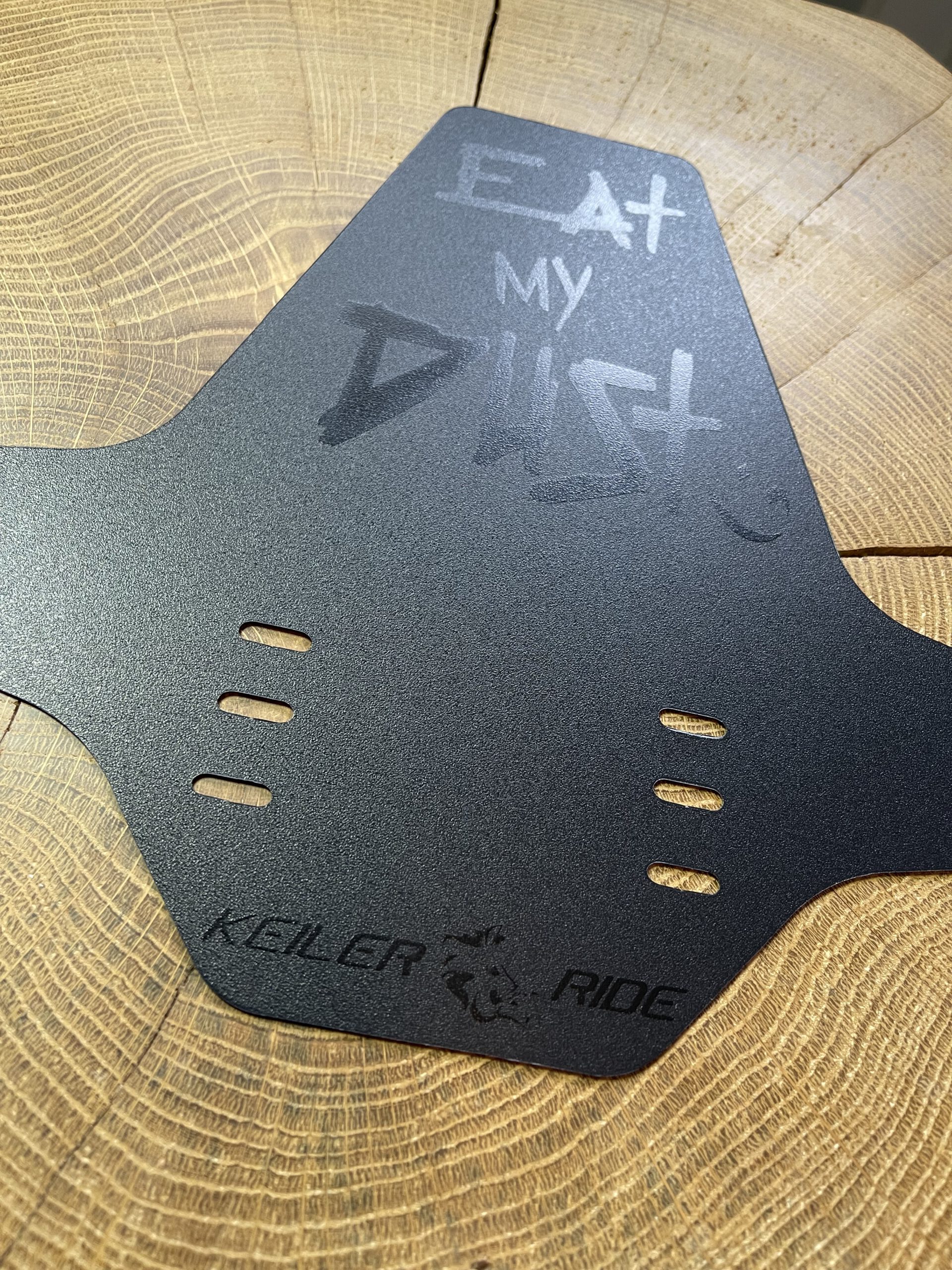 Mudguard “ Eat My Dust “ Mit Klett Magic Black Für Hinten – Keilerride